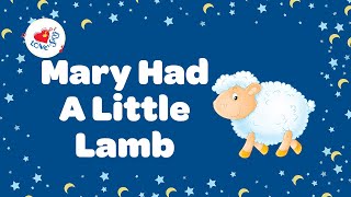 Mary Had A Little Lamb Nursery Rhyme With Lyrics 🐑