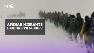 Afghan migrants face harsh winter condition on journey to Europe