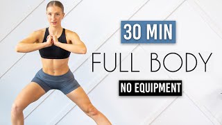 30 MIN FULL BODY HIIT (No Jumping + No Equipment)