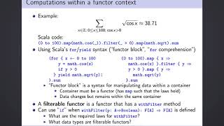 Functional programming, chapter 6, part 1: Filterable functors, their laws and structure. Examples