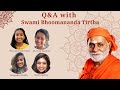Q and A with Swami Bhoomananda Tirtha