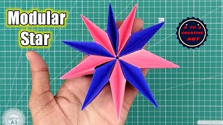 Modular Origami Star (Ilan Garibi) / DIY Origami Modular Kusudama Star || A TO Z CREATIVE ART