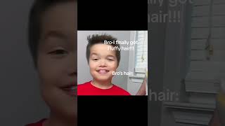 POV bro has fluffy hair SUBSCRIBE #fypシ #funny #comedyvideos #shortsvideo #hairstyle #fluffyhair