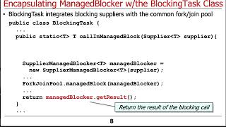 Encapsulating the Java Fork-Join Framework’s ManagedBlocker Interface