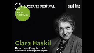 Clara Haskil plays Mozart Concerto in D minor K 466 (Klemperer - live, 1959)