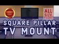 CondoMounts Square Pillar TV mount | Square Column TV mount | Wrap Around TV Mount | Patented Design