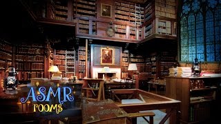 Harry Potter Inspired ASMR - Hogwarts Library - 3D soundscape white noise - Ambience and Animation