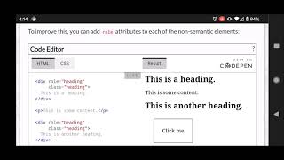Accessibility - ARIA Roles