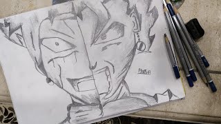 How To Draw Anime Sketch | Tutorial How to draw goku in simple steps || DRAGON BALL Z || PART 2 ||