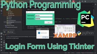 Python with MySQL Database - Login Form - Python GUI #python #coding #java #intellij #database