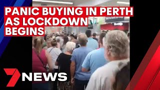 Perth enters hard COVID-19 lockdown after recording first community case in almost 10 months | 7NEWS