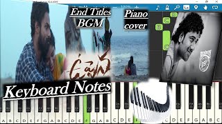 Uppena End Titles BGM Keyboard Notes (piano cover) | Devi Sri Prasad | PanjaVaisshnavTej