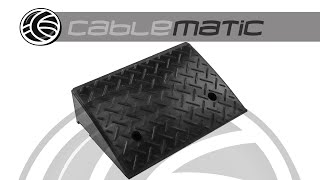 Rubber ramp 48 x 13 x 32 cm - distributed by CABLEMATIC ®