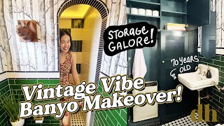 Extreme Banyo Makeover sa Rooftop Apartment!!😱  Big Storage sa Small Bathroom💚// by Elle Uy