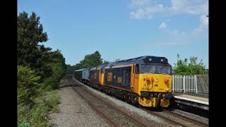 HD GBRF 50049/50007 haul Great Western Railway 769943 through Tamworth.