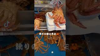 蟹職人は訛り強め🦀 #函館朝市 #蟹