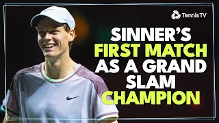 Jannik Sinner's First Match As A Grand Slam Champion! | Rotterdam Highlights vs van de Zandschulp
