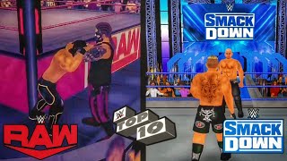 WWE Friday Night Smackdown And Raw Premiere Top 10 Moments- WR3D 2K20