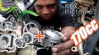 Bore up KLX 62 // klx 170cc seting Trabas dan Harian #klx #motocross #trabas