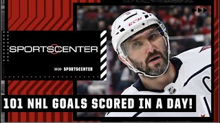 101 goals scored across the NHL in a day 😱 Check out some of the best ones | SportsCenter