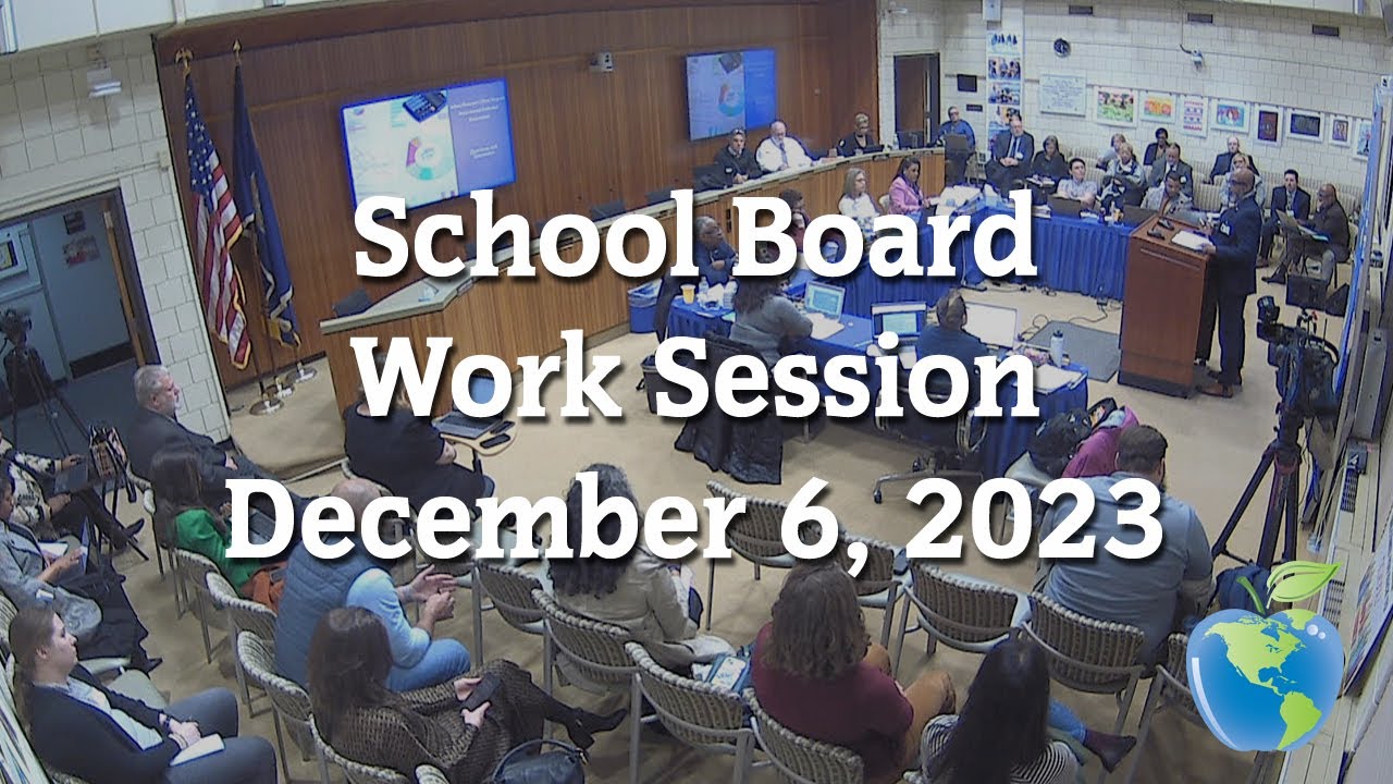 School Board Work Session: 12-6-23 - YouTube