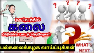 What next | கலை பிரிவு மாணவர்களின் பாடத் தெரிவுகள் | Tamil | Thani Oruvan