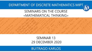 Mathematical Thinking  (Seminar), Buitrago Carlos, 29.12.20