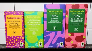 BetterGoods (Walmart) Premium Swiss Chocolate Bars: Cookie Butter, Key Lime \u0026 Plant-Based