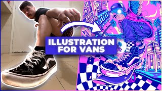 I Created An Artwork For VANS - Creative Process From Concept To Final Art