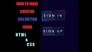 Creative CSS Button | Glowing Gradient Border Effects using HTML & CSS