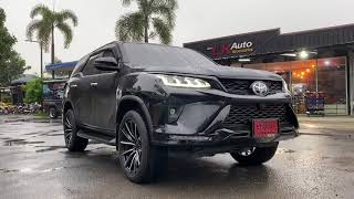 รีวิวงานติดตั้งชุดแปลงFortuner Legender แบบจัดเต็ม สีแท้ฮน