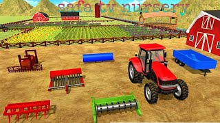 Tractor Farming Driver: Village Simulator Forage  Farm Harvester - Android Gameplay Safa tv nursery