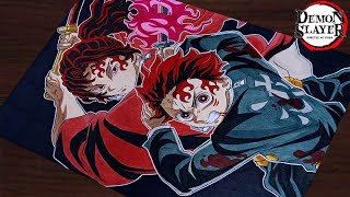 How to DrawTanjiro and Yoriichistep by step(Tutorial) for beginners||Demon Slayer:Kimetsu no Yaiba