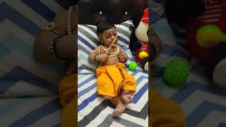 #Shorts cute baby Kanha look Mori Bansi bajaiya song #littlebaby #krishna  #janmashtamispecial