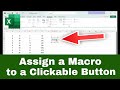 How to Assign a Macro to a Clickable Button in Excel (Create Custom Macro Button)