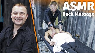 ASMR Back Massage In Mens Barber Shop (turkish barber sleep therapy)
