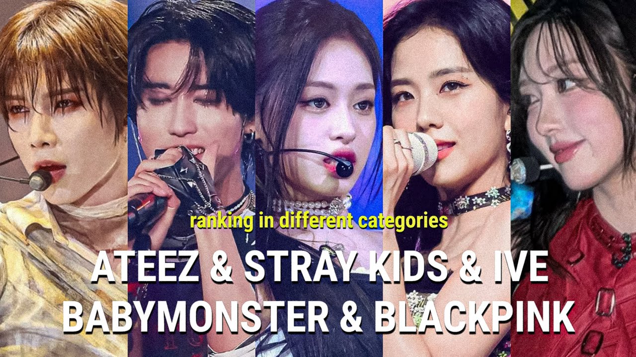 Ranking Ateez Stray Kids Babymonster Blackpink Ive In Different