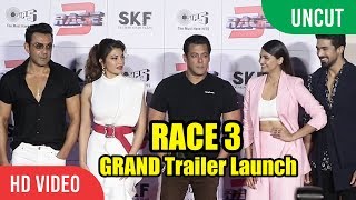 RACE 3 GRAND Trailer Launch | FULL HD Video | Salman Khan, Jacqueline, Bobby Deol