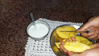 Mango Lassi Recipe 🥭😋🤗🥭(ਅੰਬ ਦੀ ਲੱਸੀ),,#followmychannel #kamalvlogs #