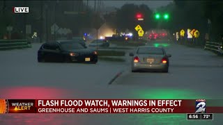Flash Flood Watch, warnings in effect