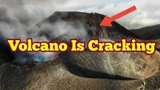 Volcano Is Cracking/ Cumbre Vieja Volcano In La Palma, Canary Islands