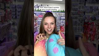 POV: new Claire’s worker gets caught stealing (part 1) #pov #povcomedy #skit #claires #earpiercing