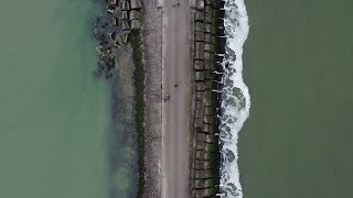 DJI Mini 2 flight over IJmuiden beach