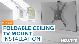 Foldable Ceiling TV Mount | MI-4225 (Installation)