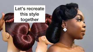 bridal hairstyle for black woman