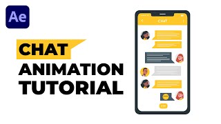 Easy Text Message Chat Animation in After Effects Tutorial