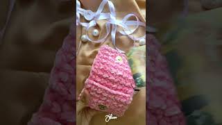 Unboxing Mala Cardholder Wallet in Baby Pink crocheted by Jilooo #shorts #crochet