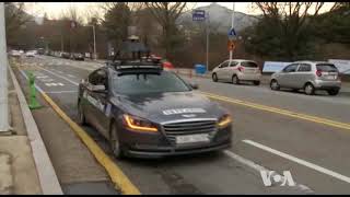 Russian Engineers Testing a Driverless Minibus