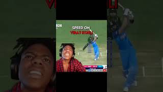 Speed on Virat Kohli 👑 #viratkohli #kohli #cricket #cristianoronaldo #speed #cr7 #ishowspeed #shorts