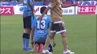 2015 J1リーグ 2nd 15節 川崎-横浜　後半ロスタイム大久保退場シーン